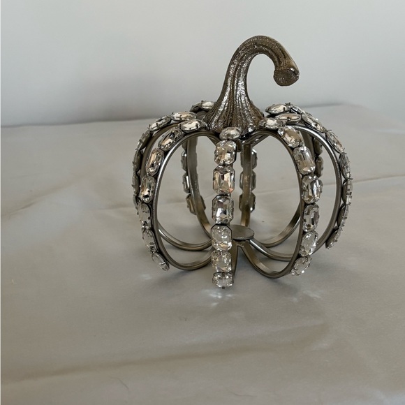 Other - Elegant Silver Pumpkin Decor